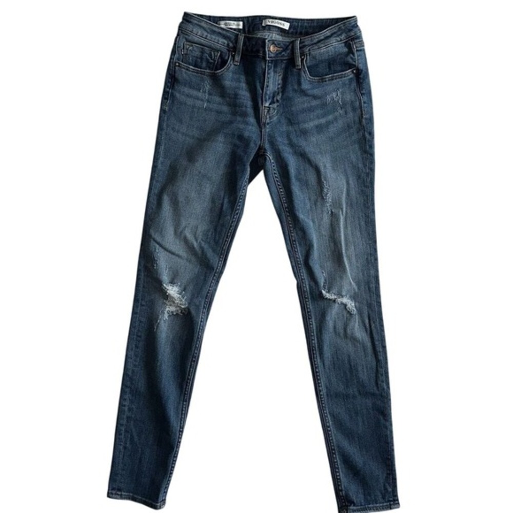 Vigoss Jagger Skinny Jeans Womens 28 Blue Distressed Medium Wash‎ Denim